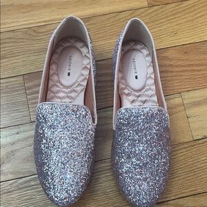Birdies Glittery Pink Flats